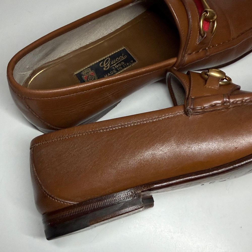 Gucci 60th Anniversary Horsebit 1953 Web Stripe Loafers Men’s Size US 8.5 - Picture 6 of 16